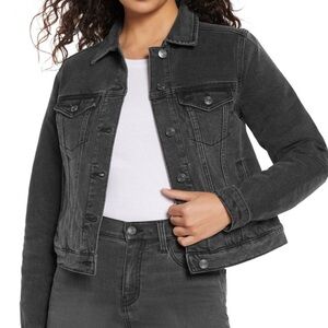 Express Women’s Black Denim Jacket Size XL